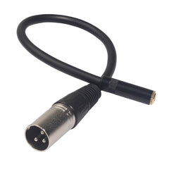 Cable de audio TC227K17-03 de 3,5 mm hembra a XLR macho, longitud: 0,3 m, 3,5 mm hembra a XLR macho