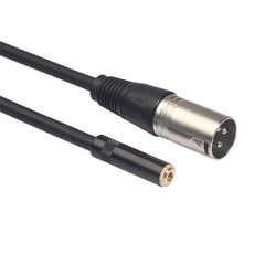 Cable de audio TC227K17-03 de 3,5 mm hembra a XLR macho, longitud: 0,3 m, 3,5 mm hembra a XLR macho