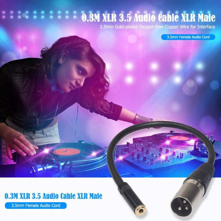Cable de audio TC227K17-03 de 3,5 mm hembra a XLR macho, longitud: 0,3 m, 3,5 mm hembra a XLR macho Cable de audio TC227K17-03 de 3,5 mm hembra a XLR macho, longitud: 0,3 m, 3,5 mm hembra a XLR macho