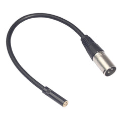 Cable de audio TC227K17-03 de 3,5 mm hembra a XLR macho, longitud: 0,3 m, 3,5 mm hembra a XLR macho