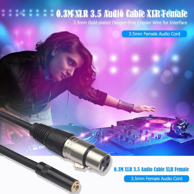 Cable de audio TC227K18-03 de 3,5 mm hembra a XLR hembra, longitud: 0,3 m, 3,5 mm hembra a XLR hembra Cable de audio TC227K18-03 de 3,5 mm hembra a XLR hembra, longitud: 0,3 m, 3,5 mm hembra a XLR hembra