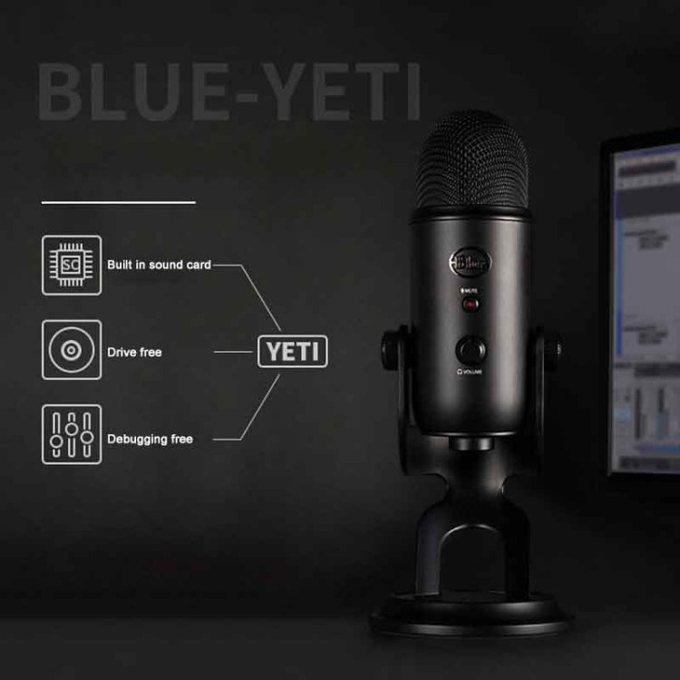 Logitech Blue Yeti USB Condenser Microphone, Blue Yeti(Black), Blue Yeti(Blue), Blue Yeti(Silver) Logitech Blue Yeti USB Condenser Microphone, Blue Yeti(Black), Blue Yeti(Blue), Blue Yeti(Silver)
