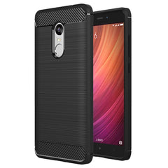 For Xiaomi  Redmi Note 4X Brushed Carbon Fiber Texture Shockproof TPU Protective Case , For Redmi Note 4X