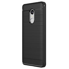 For Xiaomi  Redmi Note 4X Brushed Carbon Fiber Texture Shockproof TPU Protective Case , For Redmi Note 4X