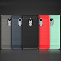 For Xiaomi  Redmi Note 4X Brushed Carbon Fiber Texture Shockproof TPU Protective Case , For Redmi Note 4X