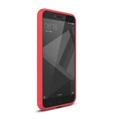 For Xiaomi Redmi 4X Brushed Carbon Fiber Texture Shockproof TPU Protective Cover Case , For Redmi 4X