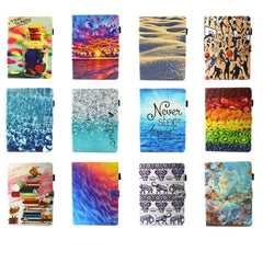 Para iPad mini 4 / mini 3 / mini 2 / mini Funda protectora de cuero con tapa horizontal con patrón universal con soporte, ranuras para tarjetas y función de suspensión, para iPad mini 4 / mini 3 / mini 2 / mini