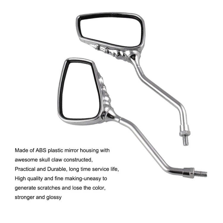 MB-MR011 Motorcycle Modified Universal ABS Skeleton Hand Rear View Mirror Set MB-MR011 Motorcycle Modified Universal ABS Skeleton Hand Rear View Mirror Set