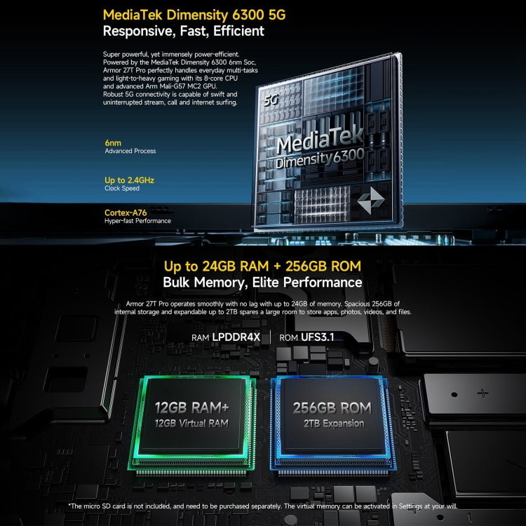 Robustes Ulefone Armor 27T Pro-Telefon, Wärmebildgebung, 12 GB + 256 GB, Nachtsicht, 10600 mAh, 6,78 Zoll Android 14 MediaTek Dimensity 6300 Octa Core, Netzwerk: 5G, NFC, Armor 27T Pro Robustes Ulefone Armor 27T Pro-Telefon, Wärmebildgebung, 12 GB + 256 GB, Nachtsicht, 10600 mAh, 6,78 Zoll Android 14 MediaTek Dimensity 6300 Octa Core, Netzwerk: 5G, NFC, Armor 27T Pro