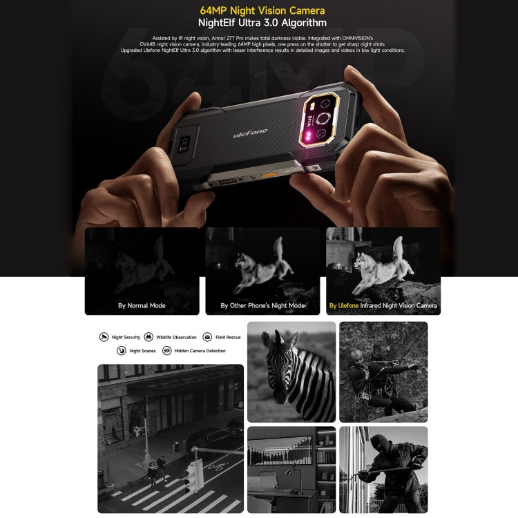 Robustes Ulefone Armor 27T Pro-Telefon, Wärmebildgebung, 12 GB + 256 GB, Nachtsicht, 10600 mAh, 6,78 Zoll Android 14 MediaTek Dimensity 6300 Octa Core, Netzwerk: 5G, NFC, Armor 27T Pro Robustes Ulefone Armor 27T Pro-Telefon, Wärmebildgebung, 12 GB + 256 GB, Nachtsicht, 10600 mAh, 6,78 Zoll Android 14 MediaTek Dimensity 6300 Octa Core, Netzwerk: 5G, NFC, Armor 27T Pro