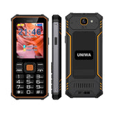 UNIWA S2 IP68 Rugged Keypad Phone, 2.4 inch Mediatek MT6261, 2500mAh Battery, 21 Keys, Network: 2G