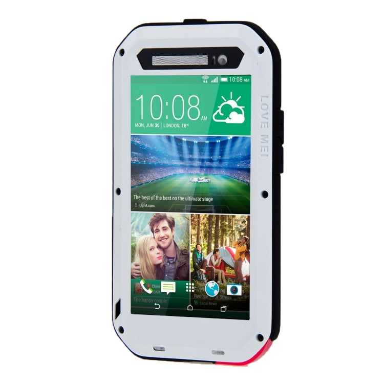 LOVE MEI for HTC One E8 Powerful Dustproof Shockproof Anti-slip Metal Protective Case LOVE MEI for HTC One E8 Powerful Dustproof Shockproof Anti-slip Metal Protective Case
