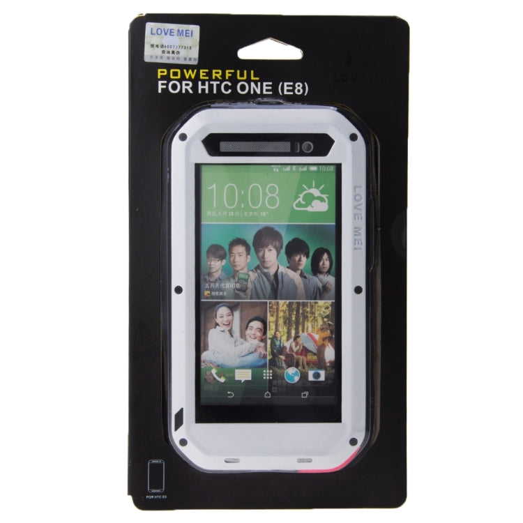 LOVE MEI for HTC One E8 Powerful Dustproof Shockproof Anti-slip Metal Protective Case LOVE MEI for HTC One E8 Powerful Dustproof Shockproof Anti-slip Metal Protective Case