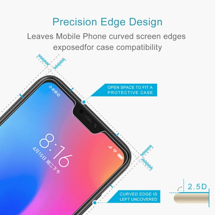 100 PCS 0.26mm 9H Surface Hardness 2.5D Curved Edge Tempered Glass Film for Xiaomi Redmi Note 6 Pro 100 PCS 0.26mm 9H Surface Hardness 2.5D Curved Edge Tempered Glass Film for Xiaomi Redmi Note 6 Pro
