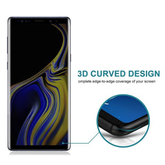 Película de vidrio templado antiespía con cobertura total UV para Galaxy Note 9 (1 unidad)