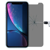 Para iPhone XR, 0,4 mm, dureza de superficie 9H, protector de pantalla antirreflejo de privacidad de 180 grados, para iPhone XR (1 pieza)