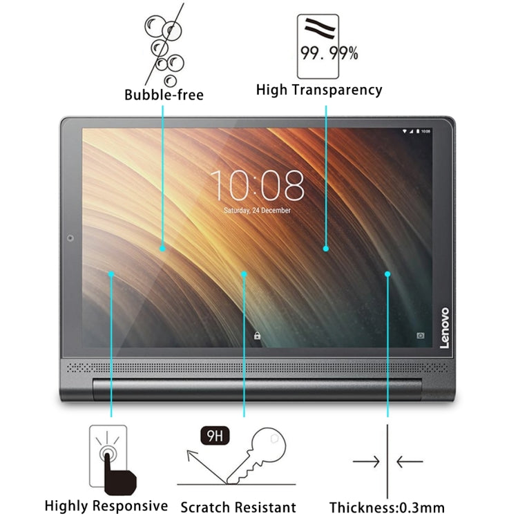 For Lenovo YOGA Tab3 Plus 10.1 inch 9H Surface Hardness Tempered Glass Screen Protector For Lenovo YOGA Tab3 Plus 10.1 inch 9H Surface Hardness Tempered Glass Screen Protector