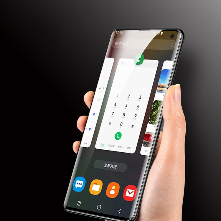Vidrio templado curvo con pegamento completo y líquido UV para Galaxy S10, compatible con desbloqueo por huella dactilar, para Galaxy S10 (1 pieza) (pegamento completo) Vidrio templado curvo con pegamento completo y líquido UV para Galaxy S10, compatible con desbloqueo por huella dactilar, para Galaxy S10 (1 pieza) (pegamento completo)