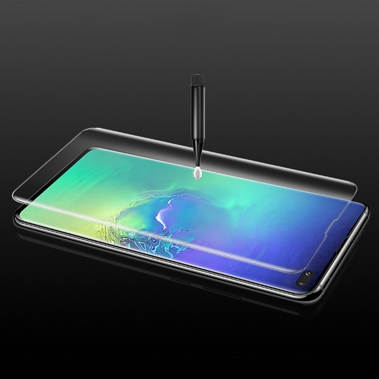Vidrio templado curvo con pegamento completo y líquido UV para Galaxy S10 Plus, compatible con desbloqueo por huella dactilar, para Galaxy S10 Plus (1 PC) Vidrio templado curvo con pegamento completo y líquido UV para Galaxy S10 Plus, compatible con desbloqueo por huella dactilar, para Galaxy S10 Plus (1 PC)