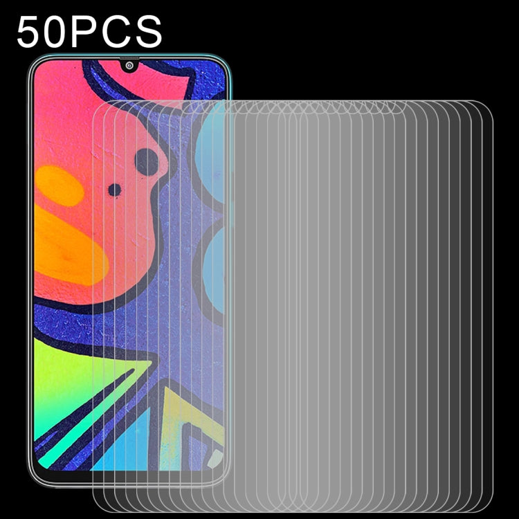 Película de vidrio templado 9H 2.5D de 0,26 mm para Samsung Galaxy F41, 50 unidades