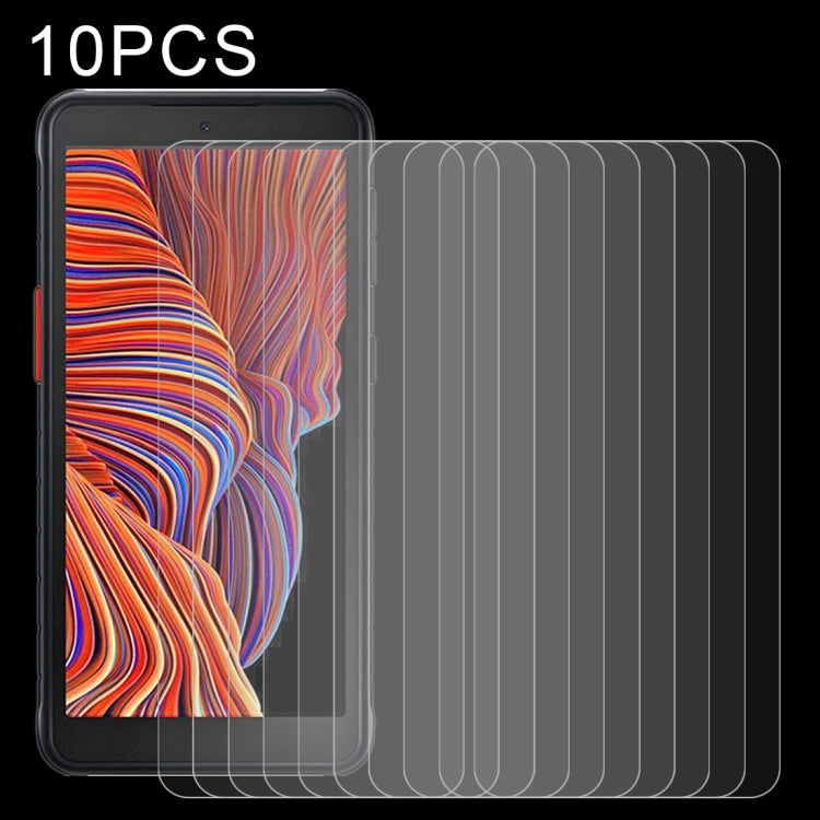 Para Samsung Galaxy Xcover 5 10 piezas 0,26 mm 9H Dureza superficial 2,5D Película de vidrio templado a prueba de explosiones que no cubre toda la pantalla, para Samsung Galaxy Xcover 5 (10 piezas)