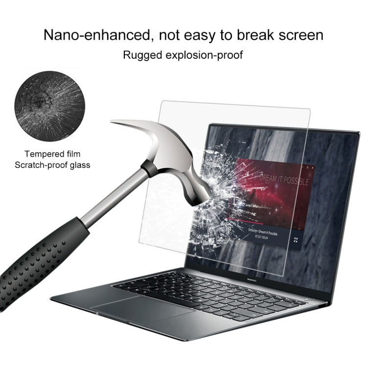 0.4mm 9H Surface Hardness Full Screen Tempered Glass Film for Huawei MateBook X Pro 13.9 inch, MateBook X Pro 13.9 inch 0.4mm 9H Surface Hardness Full Screen Tempered Glass Film for Huawei MateBook X Pro 13.9 inch, MateBook X Pro 13.9 inch