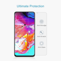 Película de vidrio templado 9H 2.5D de 0,26 mm para Galaxy A70, sin paquete minorista, para Galaxy A70, 50 unidades