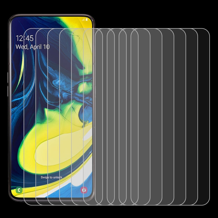 Película de vidrio templado 9H 2.5D de 0,26 mm para Galaxy A80/A90, sin paquete minorista, para Galaxy A80, 50 unidades Película de vidrio templado 9H 2.5D de 0,26 mm para Galaxy A80/A90, sin paquete minorista, para Galaxy A80, 50 unidades