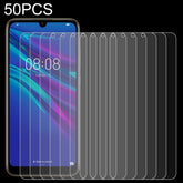 50 PCS 0.26mm 9H 2.5D Tempered Glass Film for Huawei Y6 2019, No Retail Package