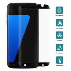 25 piezas para Galaxy S7 Edge / G935 0,26 mm 9H Dureza superficial Superficie curva Película de vidrio templado de pantalla no completa