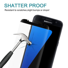 25 piezas para Galaxy S7 Edge / G935 0,26 mm 9H Dureza superficial Superficie curva Película de vidrio templado de pantalla no completa