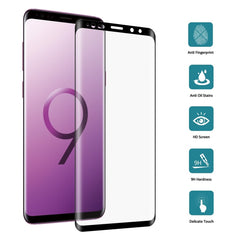25 piezas para Galaxy Note9 0,3 mm 9H dureza de superficie 3D borde curvo película de vidrio templado de pantalla completa, para Galaxy Note9
