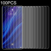 100 PCS 0.26mm 9H 2.5D Tempered Glass Film for Huawei P30
