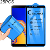 25 piezas de película de cerámica de cobertura completa con pegamento 2.5D para Galaxy J4 Plus/J6 Plus, para Galaxy J4 Plus/J6 Plus (25 piezas)