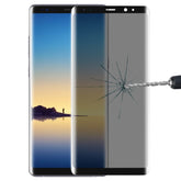 Película de vidrio templado antiespía con cobertura total UV para Galaxy Note 8 (1 unidad)