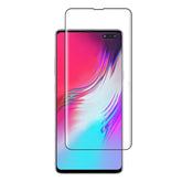Para Galaxy S10 5G 0.3 mm 9H Dureza de superficie 3D Borde curvo Pegamento Película de vidrio templado de pantalla completa curvada, Se admite desbloqueo de huellas dactilares, Para Galaxy S10 5G