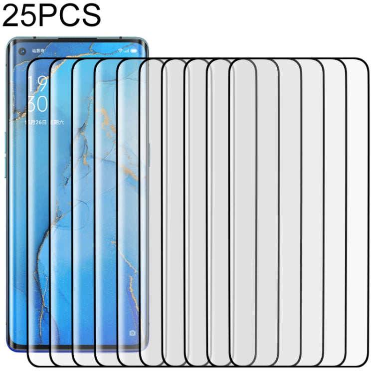 25 PCS For OPPO Reno3 Pro 9H HD 3D Curved Edge Tempered Glass Film (Transparent) 25 PCS For OPPO Reno3 Pro 9H HD 3D Curved Edge Tempered Glass Film (Transparent)