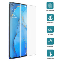 25 PCS For OPPO Reno3 Pro 9H HD 3D Curved Edge Tempered Glass Film (Transparent)
