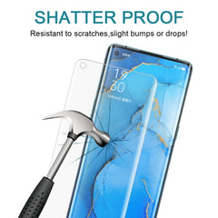 25 PCS For OPPO Reno3 Pro 9H HD 3D Curved Edge Tempered Glass Film (Transparent)