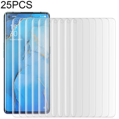 25 PCS For OPPO Reno3 Pro 9H HD 3D Curved Edge Tempered Glass Film (Transparent)