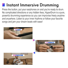 Hyperdrum Somatosensory Virtual Drum Kit Smart Portable Musical Instrument, Hyperdrum Somatosensory Virtual Drum