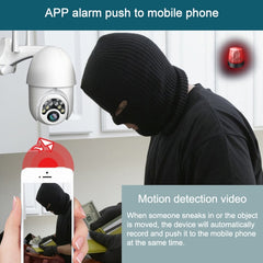 Q10 Outdoor Mobile Phone Remotely Rotate Wireless WiFi 10 Lights IR Night Vision HD Camera, Support Motion Detection Video / Alarm & Recording, UK Plug, Q10 IR Night Vision