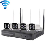 4CH HD 720P 1.0 Mega Pixel 2.4GHz WiFi IP Bullet Camera + NVR Kit