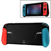 TPU Shell Handle Grip with Game Card Slot Anti-Shock Cover Silicone Case for Nintendo Switch, with Logo, TPU Shell with Logo
