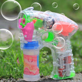 Electric Transparent Toy Bubble Gun, Bubble Liquid Not Included, Electric Transparent Toy Bubble Gun