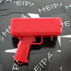 Cash Cannon Rain Money Gun Stress Reducer Anti-Anxiety Toy Christmas Gift Toys for Children & Adults Fun Toy with Indicator Light
