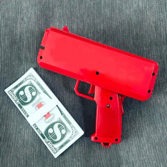 Cash Cannon Rain Money Gun Stress Reducer Anti-Anxiety Toy Christmas Gift Toys for Children & Adults Fun Toy with Indicator Light