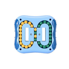 4 PCS Rotating Magic Beans Decompression Educational Toys Children Fingertip Magic Cube Toys, (Cyan), (Red), (Blue)