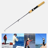 27cm Portable Ice Fishing Rod Shrimp Rod Lure Rod Fishing Gear Fittings , Extension Length : 60 cm, 27cm