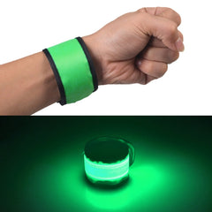 LED Luminous Slap Pat Circle Outdoors sports Wristband, Small, Size:26*4cm, 26x4cm Pink, 26x4cm Green, 26x4cm Blue, 26x4cm Light Green, 26x4cm Red, 26x4cm White, 26x4cm Orange
